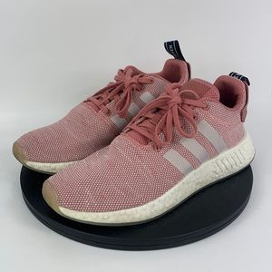 Adidas NMD R2 Boost Pink/White Running Shoes CQ2007 Women's Size 10